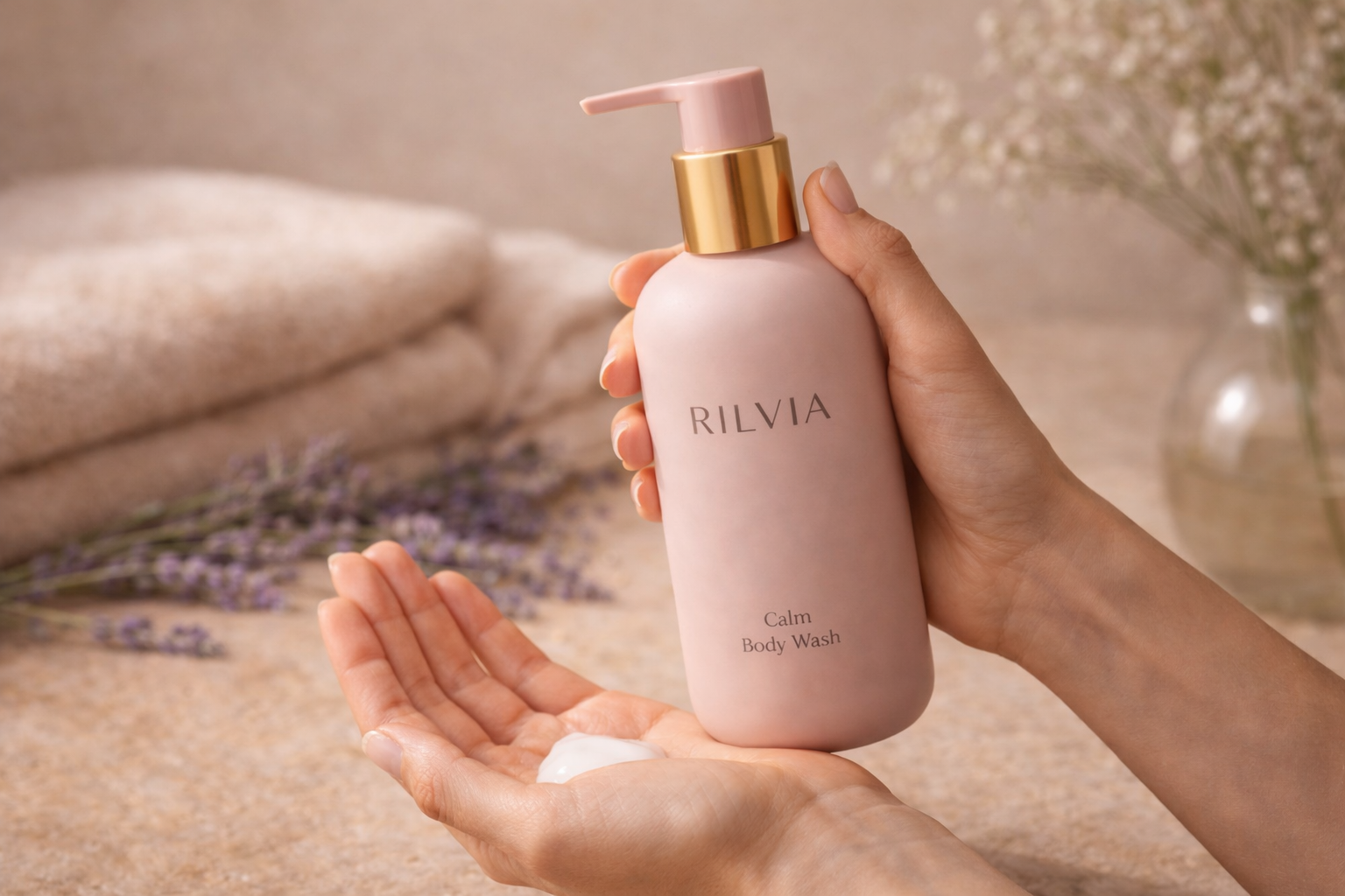 Calm Lavender & White Tea Body Wash - Image 5